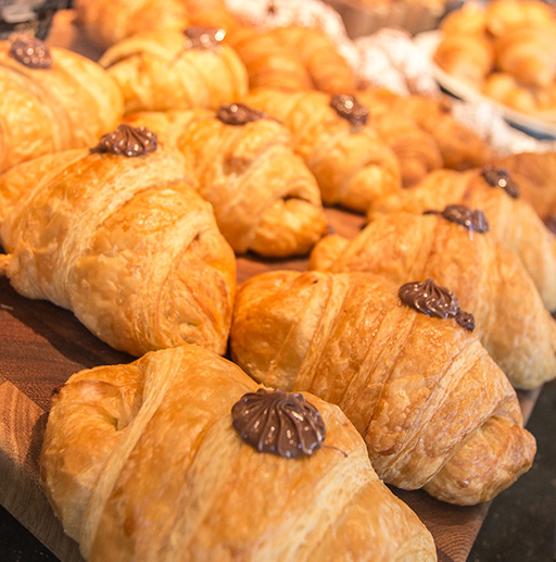 Croissant with Nutella