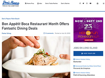 Bon Appétit Boca Restaurant Month Offers Fantastic Dining Deals
