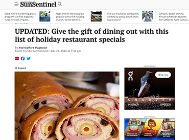 UPDATED: Give the gift of dining out with this list of holiday restaurant specials