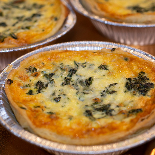 Quiche with side salad