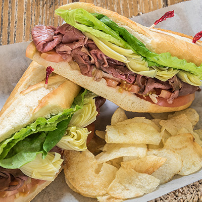 Prime Roast Beef sandwich